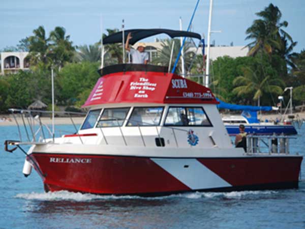 Northshore st croix scuba dive boat Reliance